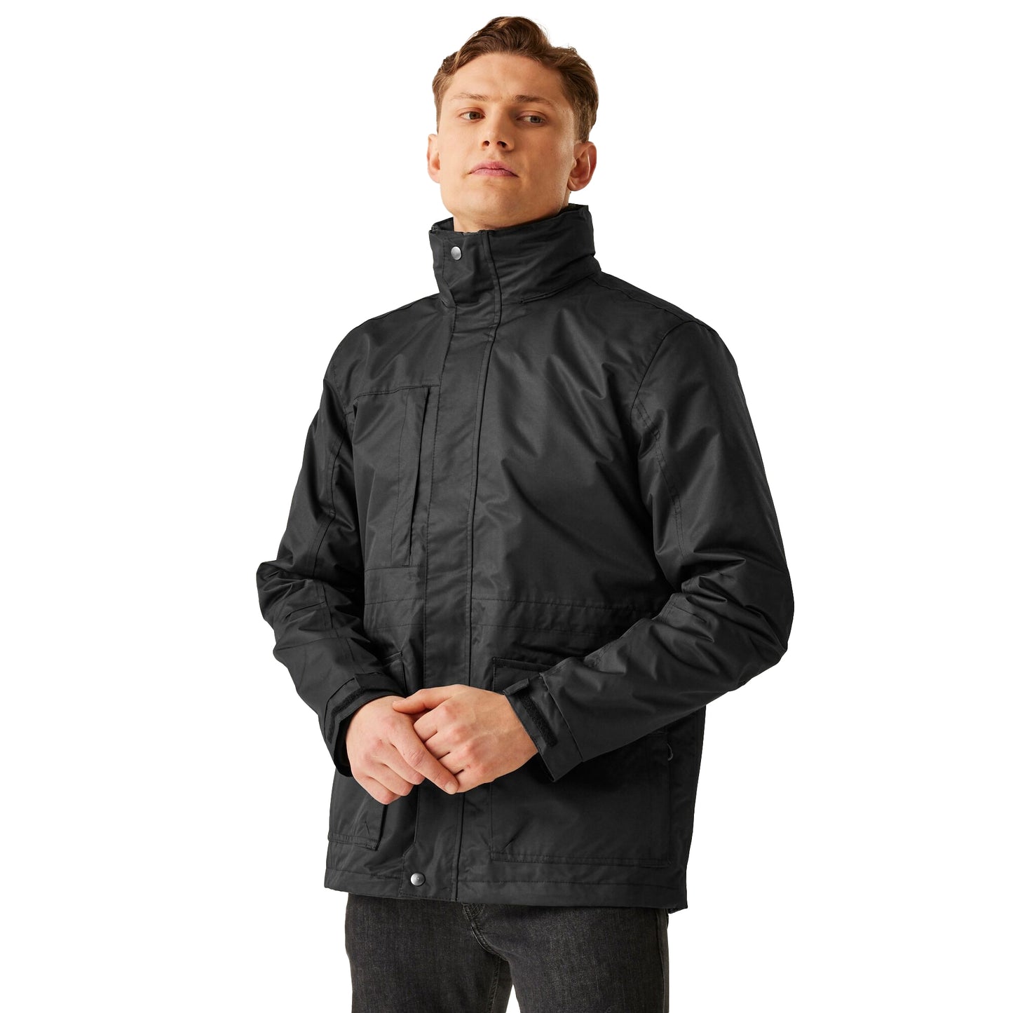 Traffic Black - Lifestyle - Regatta Professional Mens Hooded Padded Jacket