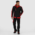 Graphite Black-Raspberry Red - Back - Regatta Mens Contrast Full Zip Jacket