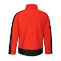 Orient Red-Jet Black - Pack Shot - Regatta Mens Contrast 3 Layer Softshell Full Zip Jacket