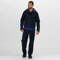 Navy-New Royal Blue - Lifestyle - Regatta Mens Contrast 3 Layer Softshell Full Zip Jacket