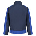 Navy-New Royal Blue - Pack Shot - Regatta Mens Contrast 3 Layer Softshell Full Zip Jacket