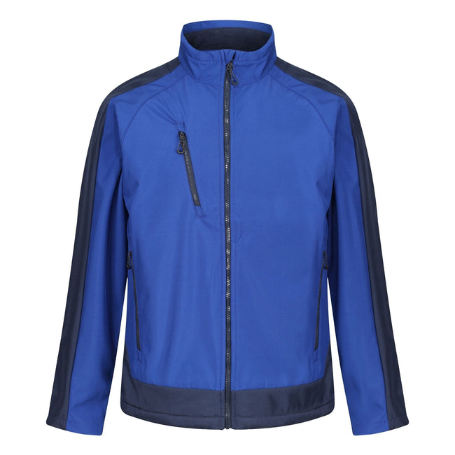 Light Blue-Black Blue - Front - Regatta Professional Mens Contrast 3 Layer Soft Shell Jacket