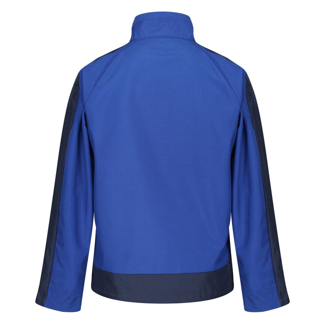 Light Blue-Black Blue - Back - Regatta Professional Mens Contrast 3 Layer Soft Shell Jacket