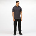 Traffic Black - Back - Regatta Professional Mens Cargo Waterproof Trousers