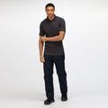 Navy - Back - Regatta Professional Mens Cargo Waterproof Trousers