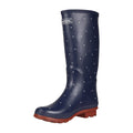 Navy-Burnt Tikka Red - Side - Regatta Womens-Ladies Ly Fairweather II Tall Durable Wellington Boots