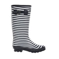 Navy-White - Back - Regatta Womens-Ladies Ly Fairweather II Tall Durable Wellington Boots