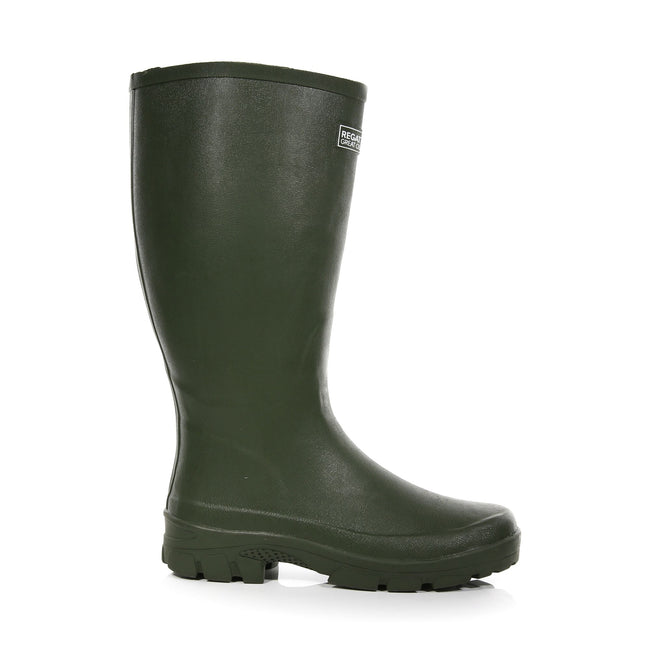 Deep Green - Back - Regatta Great Outdoors Mens Mumford II Rubber Wellington Boots