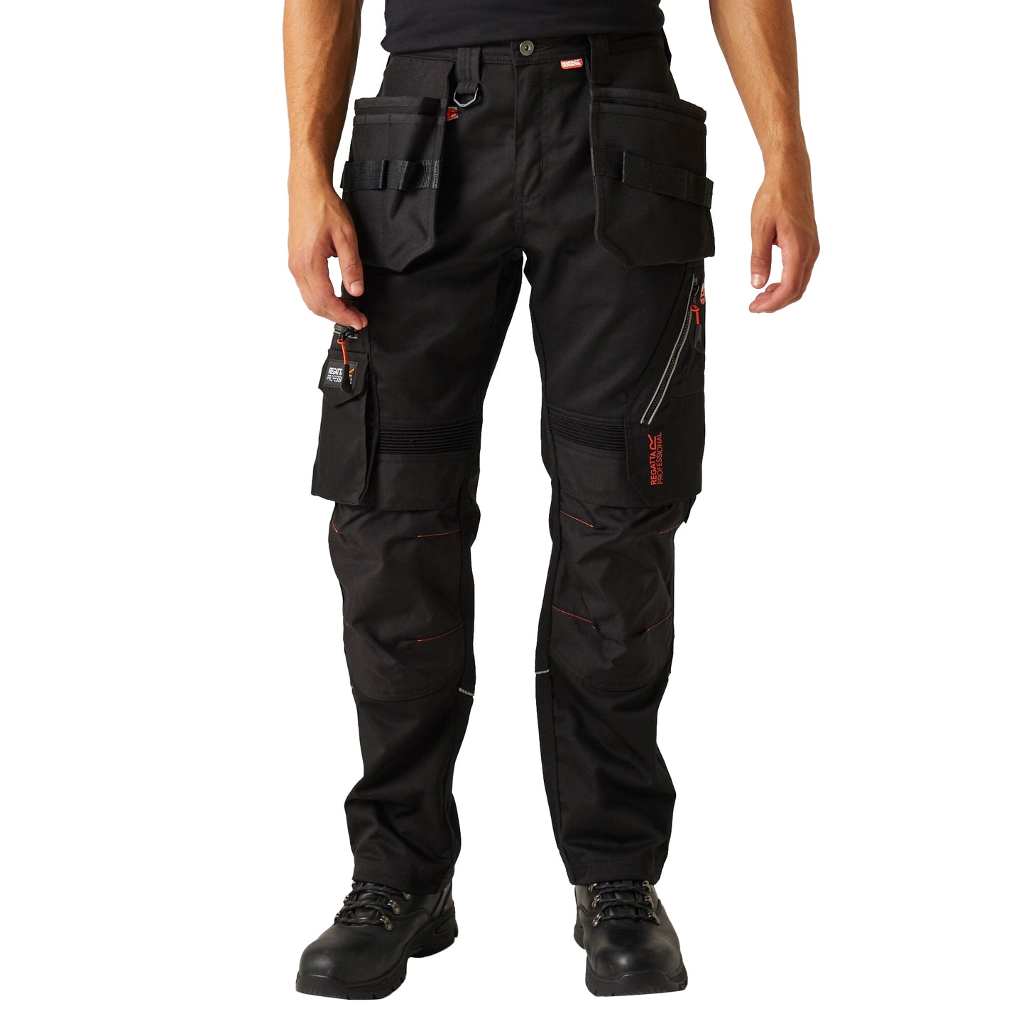 Black - Side - Regatta Professional Mens Work Trousers