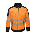 Orange-Navy - Front - Regatta Professional Unisex Adult Hi-Vis Reflective Soft Shell Jacket