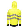 Yellow-Grey - Back - Regatta Professional Mens Hi-Vis Reflective Bomber Jacket