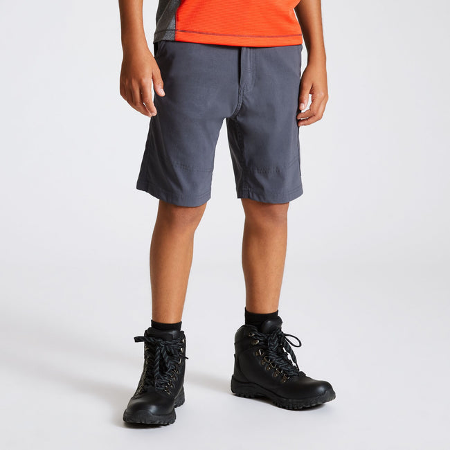 Ebony Grey - Back - Dare 2b Childrens-Kids Reprise Shorts