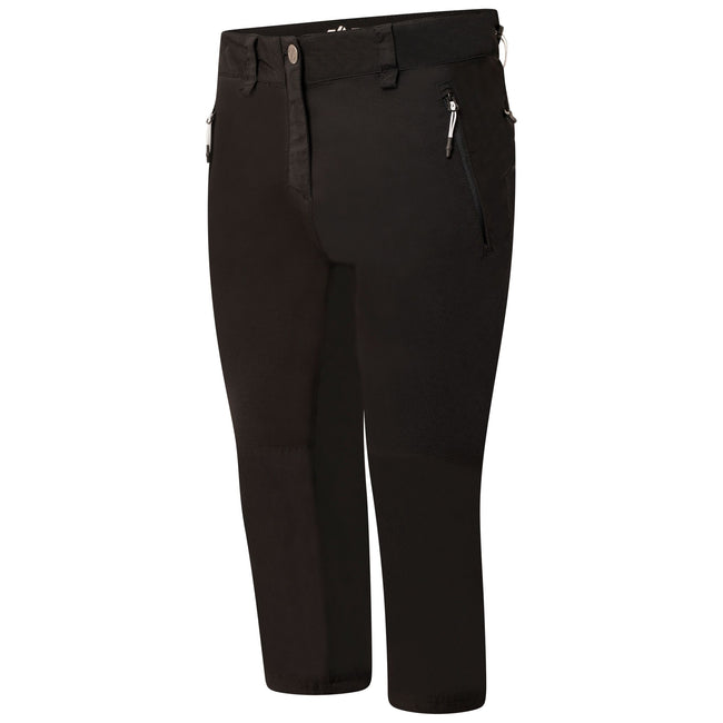 Black - Side - Dare 2B Womens-Ladies Melodic II 3-4 Walking Trousers