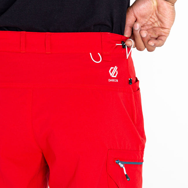 Burnt Salmon - Close up - Dare 2B Mens Tuned In II Multi Pocket Walking Shorts