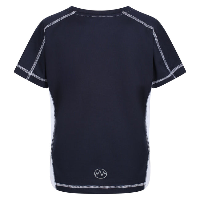 Navy-White - Lifestyle - Regatta Professional Childrens-Kids T-Shirt