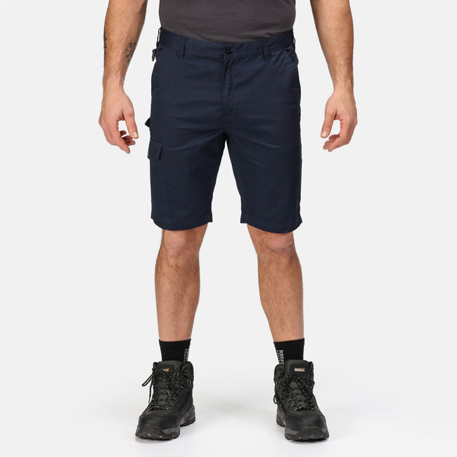 Navy - Back - Regatta Professional Mens Cargo Shorts