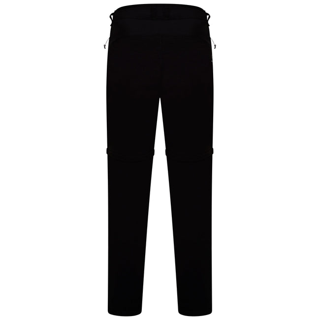 Black - Side - Dare 2B Mens Tuned In II Multi Pocket Zip Off Walking Trousers