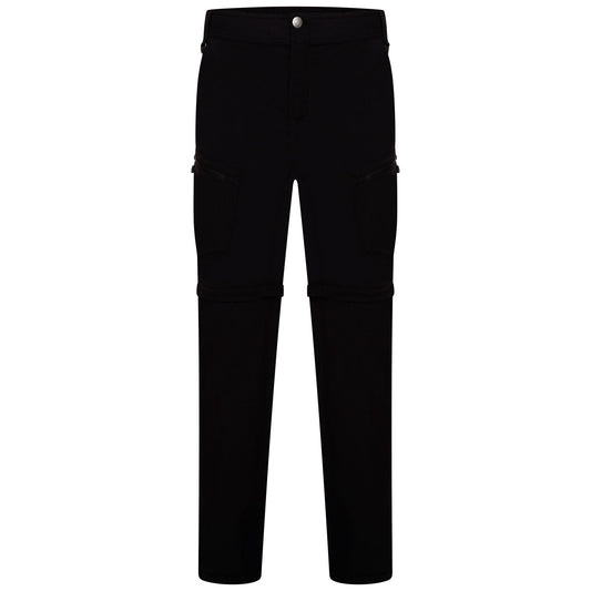 Black - Front - Dare 2B Mens Tuned In II Multi Pocket Zip Off Walking Trousers
