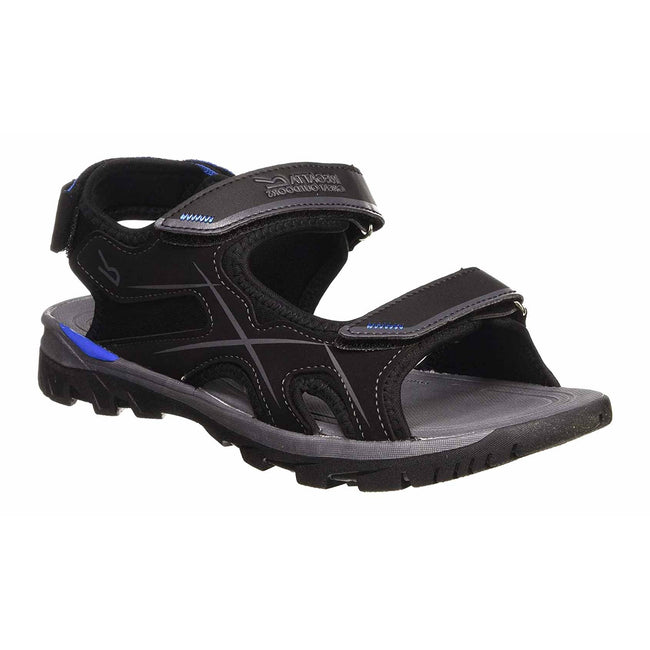 Black-Nautical Blue - Front - Regatta Mens Kota Drift Open Toe Sandals
