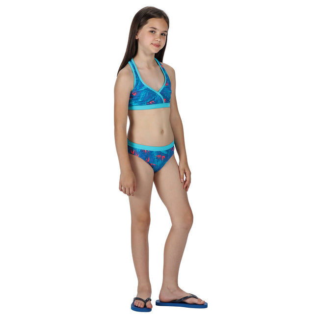 Victoria Blue - Back - Regatta Girls Hosanna Bikini Briefs