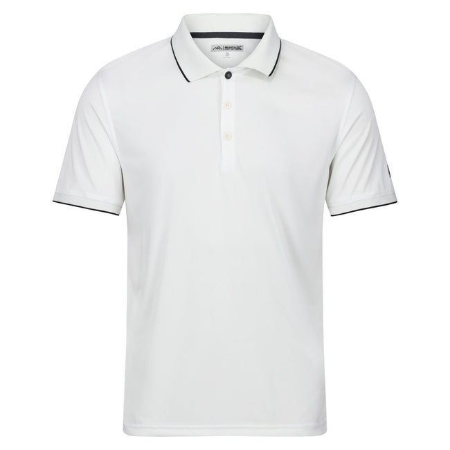 Marshmallow Solid - Front - Regatta Mens Remex II Polo Shirt