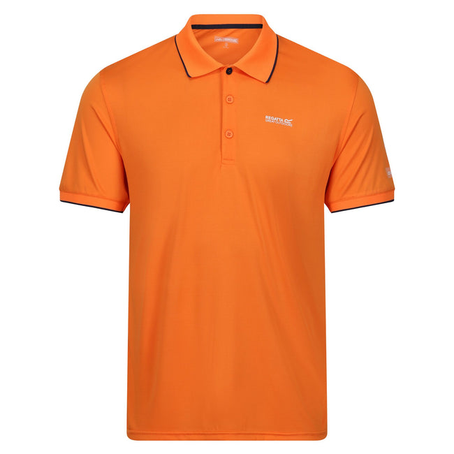 Persimmon Solid - Front - Regatta Mens Remex II Polo Shirt