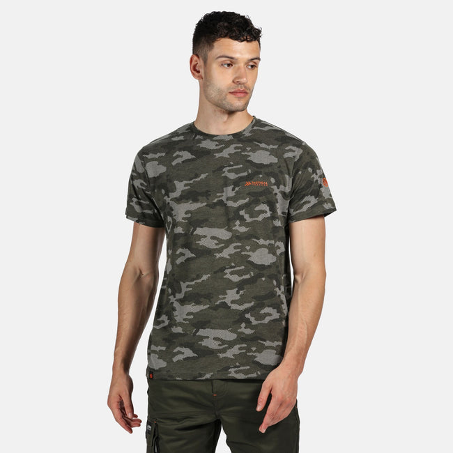 Dark Khaki - Lifestyle - Regatta Mens Dense Marl T-Shirt