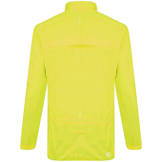 Fluro Yellow - Side - Dare 2B Womens-Ladies Mediant Waterproof Jacket