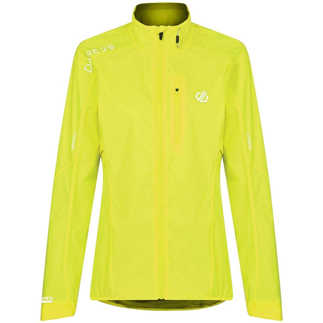 Fluro Yellow - Front - Dare 2B Womens-Ladies Mediant Waterproof Jacket