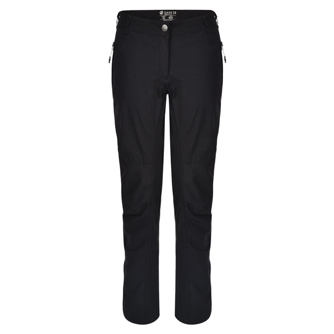 Black - Front - Dare2b Womens-Ladies Melodic II Lightweight Stretch Walking Trousers