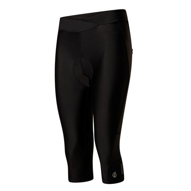 Black - Side - Dare 2B Womens-Ladies Worldly Capri Cycle Leggings