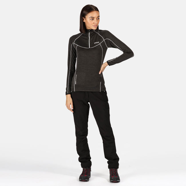 Black - Back - Regatta Womens-Ladies Yonder Fleece Top