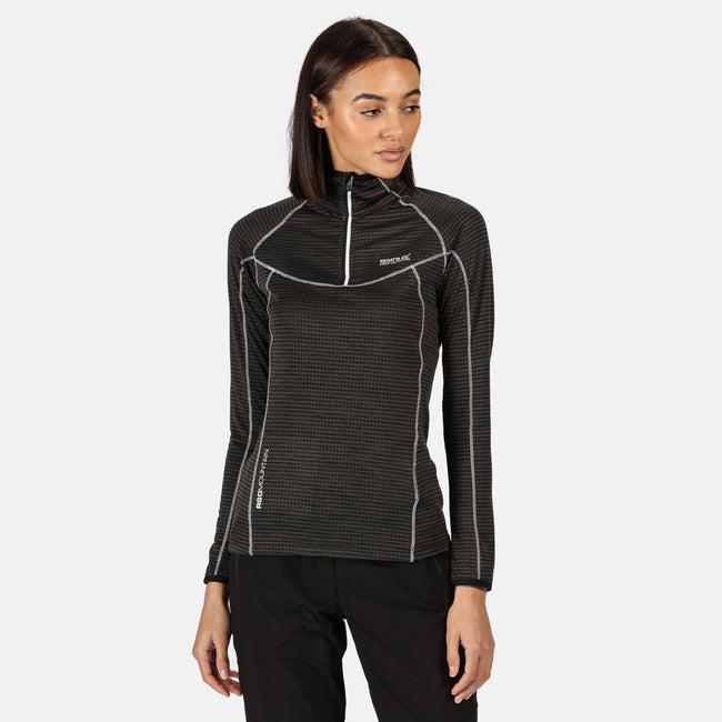 Black - Side - Regatta Womens-Ladies Yonder Fleece Top