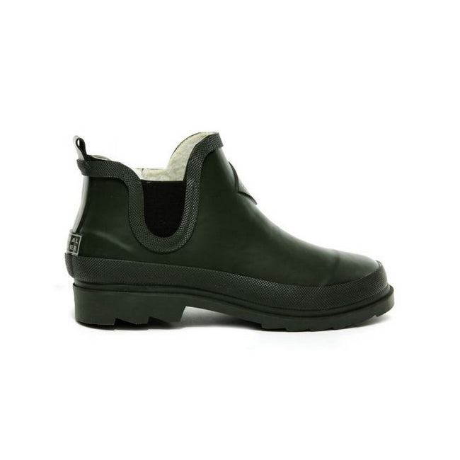 Thyme Green - Front - Regatta Womens-Ladies Harper Faux Fur Lined Ankle Wellingtons