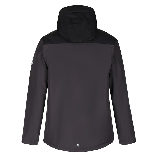 Ash-Black - Back - Regatta Mens Thornridge II Insulated Jacket