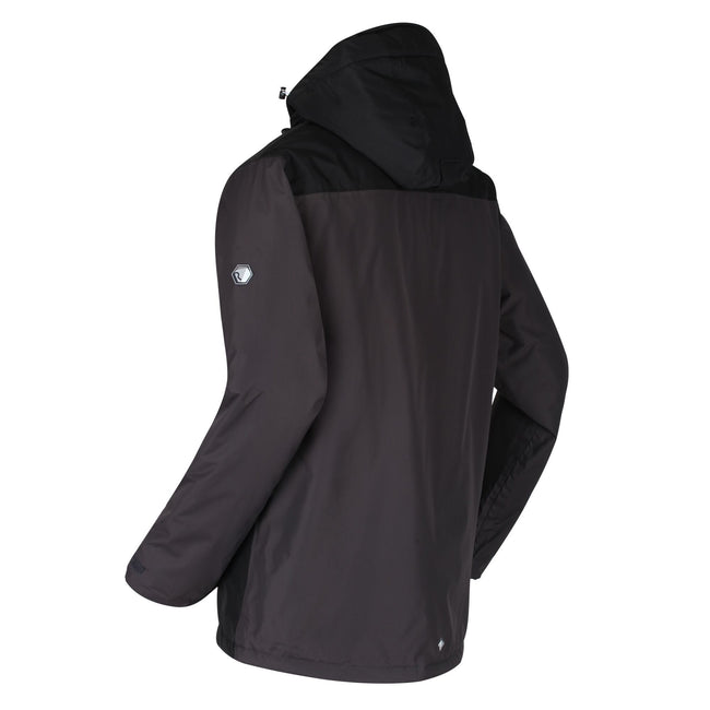 Ash-Black - Side - Regatta Mens Thornridge II Insulated Jacket