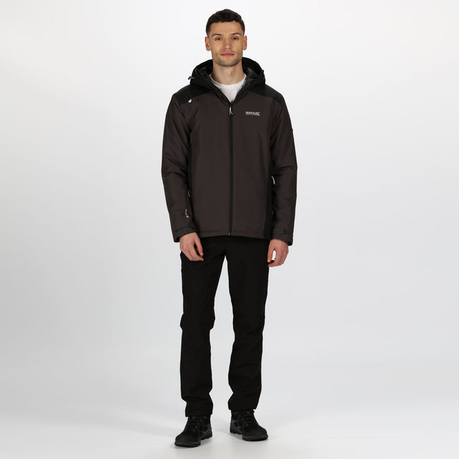 Ash-Black - Pack Shot - Regatta Mens Thornridge II Insulated Jacket