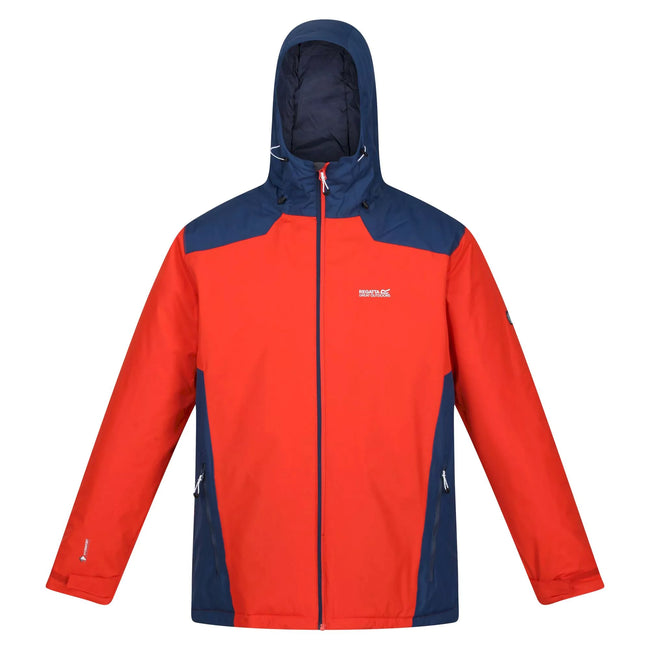 Rusty Orange-Admiral Blue - Front - Regatta Mens Thornridge II Insulated Jacket