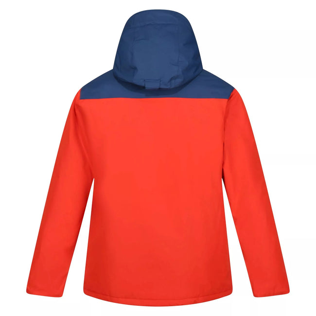 Rusty Orange-Admiral Blue - Back - Regatta Mens Thornridge II Insulated Jacket