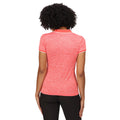 Neon Peach - Side - Regatta Womens-Ladies Remex II Polo Neck T-Shirt
