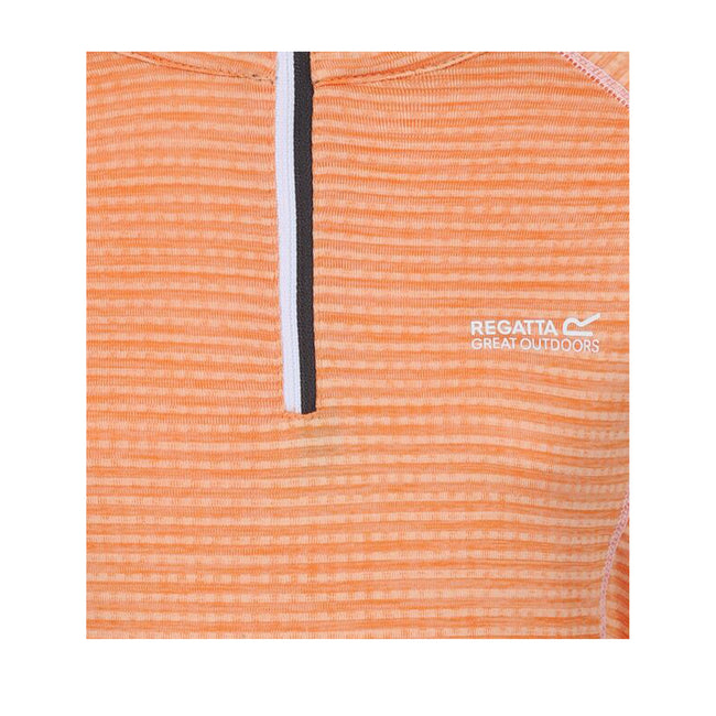 Apricot Crush - Lifestyle - Regatta Childrens-Kids Berley Half Zip Long Sleeved Top