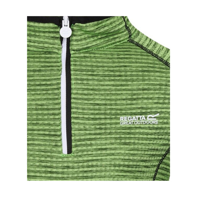 Jasmine Green - Lifestyle - Regatta Childrens-Kids Berley Half Zip Long Sleeved Top