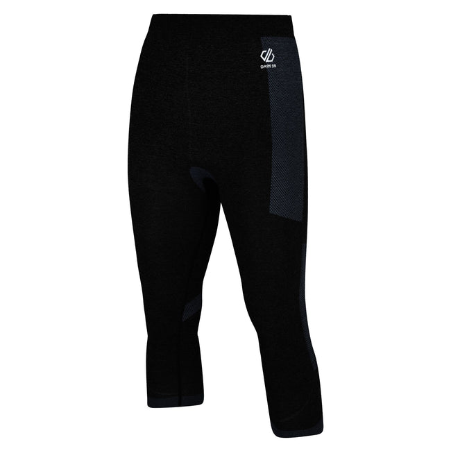 Black - Pack Shot - Dare 2B Mens In The Zone 3-4 Base Layer Leggings
