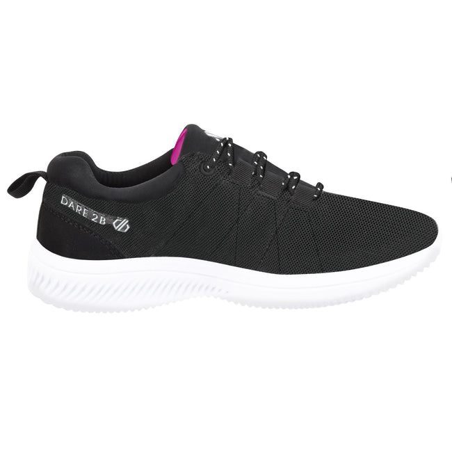 Black-White - Side - Dare 2B Womens-Ladies Sprint Trainers
