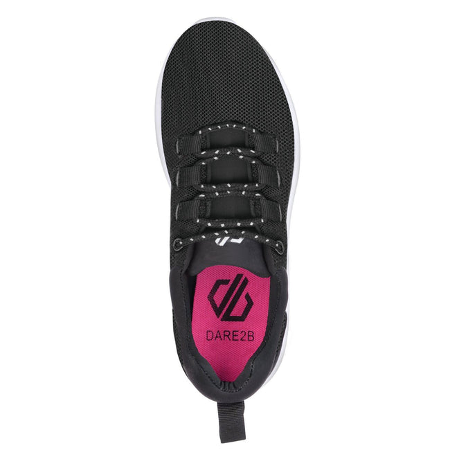 Black-White - Pack Shot - Dare 2B Womens-Ladies Sprint Trainers