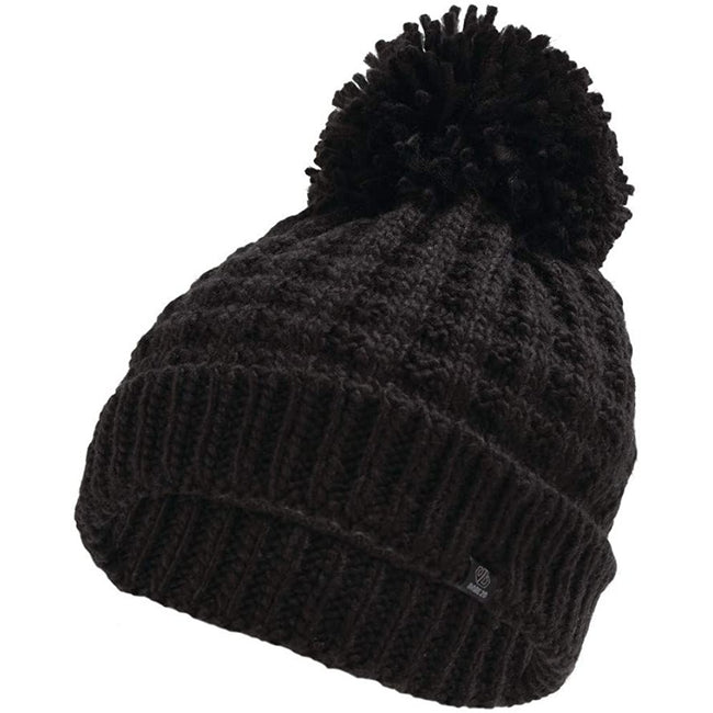 Black - Front - Dare 2B Womens-Ladies Convoke Bobble Hat