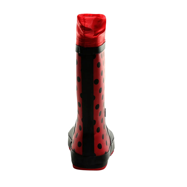 Red-Black - Lifestyle - Dare 2B Childrens-Kids Mudplay Dinosaur Wellingtons