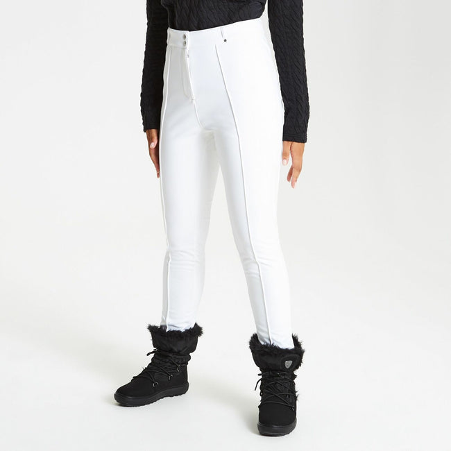 White - Back - Dare 2b Womens Slender Ski Trousers