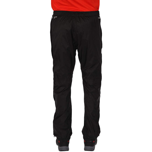 Black - Lifestyle - Regatta Great Outdoors Mens Adventure Tech Active Packaway II Overtrousers