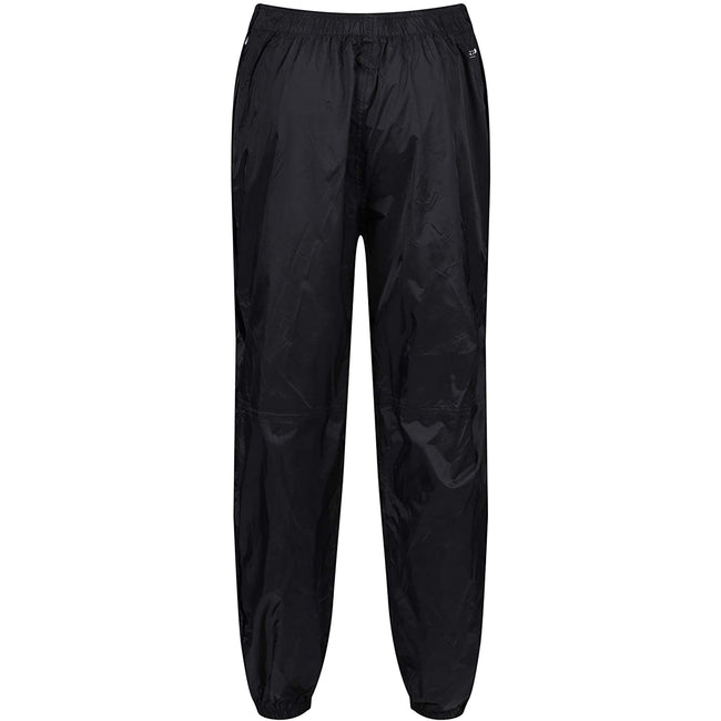 Black - Pack Shot - Regatta Great Outdoors Mens Adventure Tech Active Packaway II Overtrousers